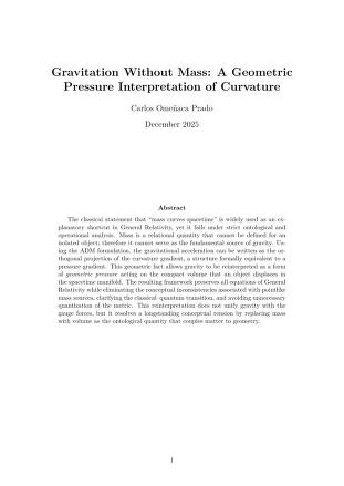 Gravitation Without Mass