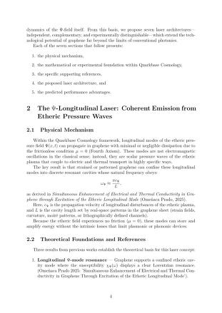 Seven New Classes of LASER Diodes Enabled by Graphene