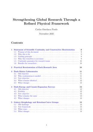 Strengthening Global Research Through a Refined Physical Framework